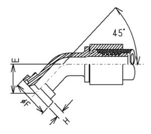 ベント45度の図